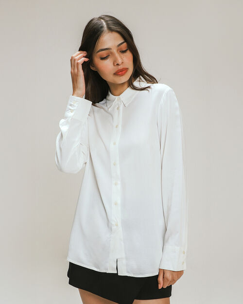 Camisa Blanca Manga Larga